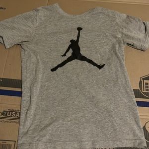 Boys large grey Jordan t shirt